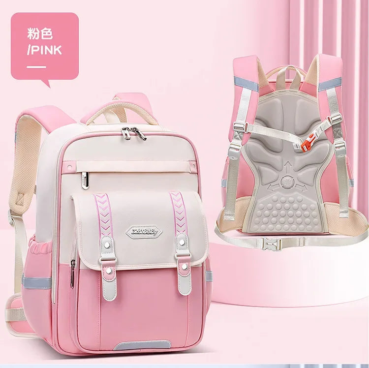 Mochila escolar infantil impermeável para meninas e meninos, mochila ortopédica para escola primária, mochila escolar infantil para livros.