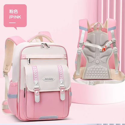 Mochila escolar infantil impermeável para meninas e meninos, mochila ortopédica para escola primária, mochila escolar infantil para livros.