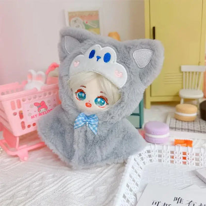 Roupa para boneca de 10cm, casaco quente de pelúcia para boneca, acessórios para boneca, desenvolve habilidades manuais, brinquedo para presente infantil. Disponível em estoque
