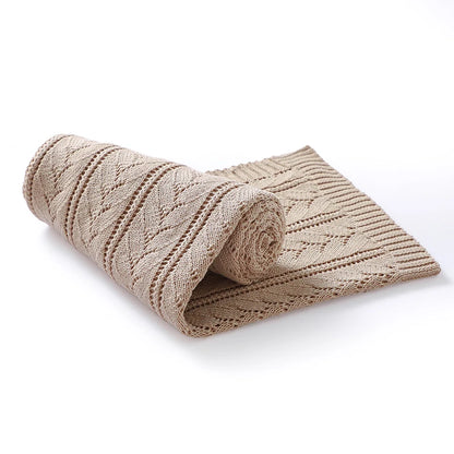 Mantas de algodão para bebês recém-nascidos, 90*70cm, tricotadas, neutras, para dormir, para meninos e meninas, para berço e soneca.
