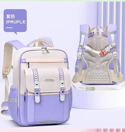 Mochila escolar infantil impermeável para meninas e meninos, mochila ortopédica para escola primária, mochila escolar infantil para livros.