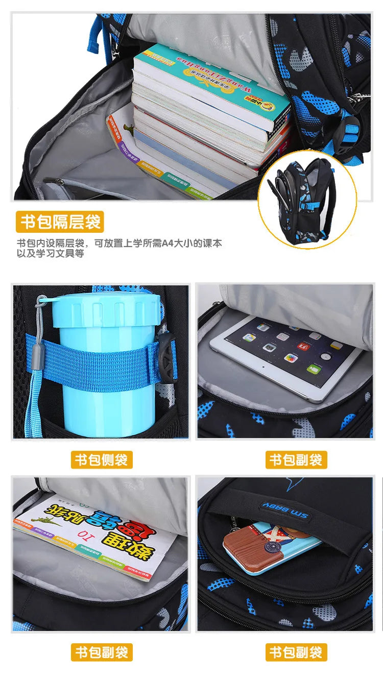 Mochila infantil, mochila escolar grande para meninos, mochila ortopédica impermeável, mochila escolar grande para livros, mochila infantil