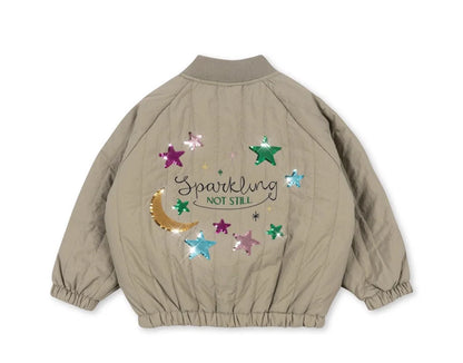 Jaquetas de inverno 2025 para bebês meninos, em lã de cordeiro com lantejoulas e desenhos animados. Roupas infantis para meninas, casaco corta-vento, estilo aviador, tamanhos de 1 a 9 anos.