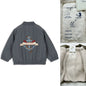 Jaquetas de inverno 2025 para bebês meninos, em lã de cordeiro com lantejoulas e desenhos animados. Roupas infantis para meninas, casaco corta-vento, estilo aviador, tamanhos de 1 a 9 anos.