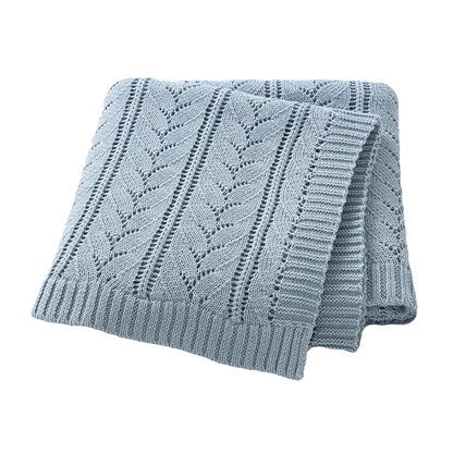 Mantas de algodão para bebês recém-nascidos, 90*70cm, tricotadas, neutras, para dormir, para meninos e meninas, para berço e soneca.