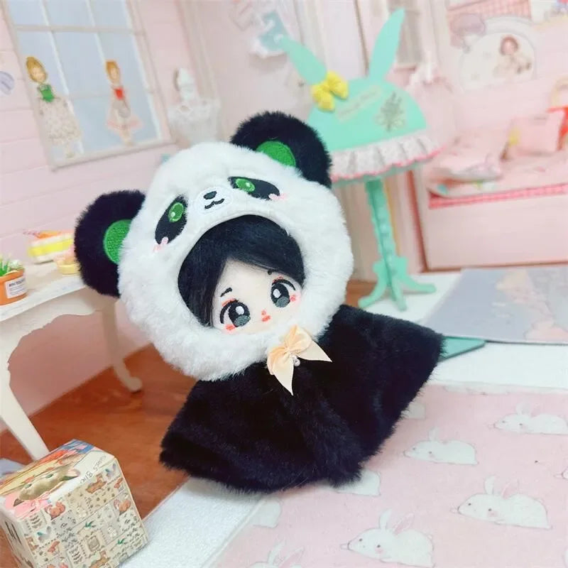 Roupa para boneca de 10cm, casaco quente de pelúcia para boneca, acessórios para boneca, desenvolve habilidades manuais, brinquedo para presente infantil. Disponível em estoque