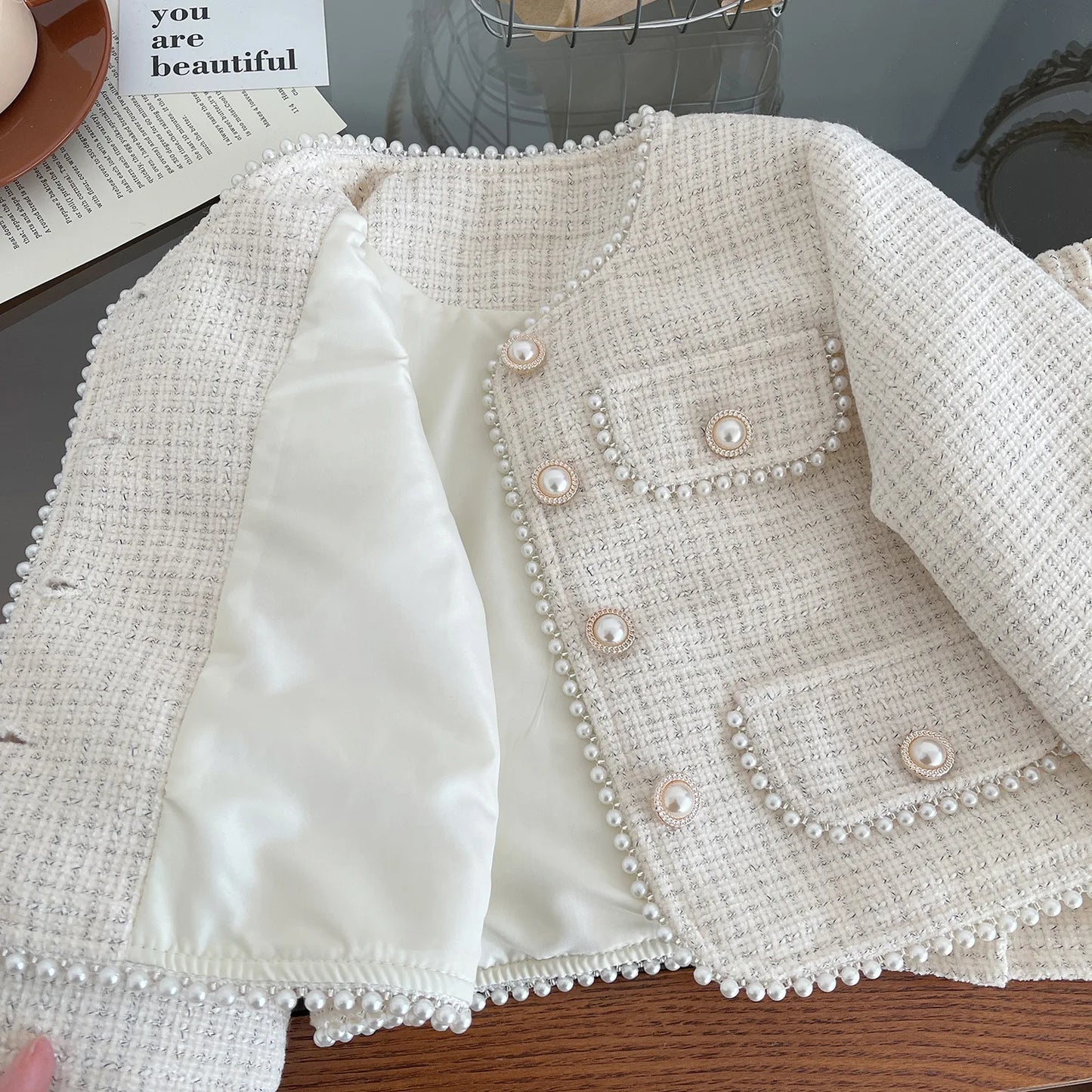 Conjunto de primavera para meninas, com casaco de manga comprida estilo princesa e saia, moda coreana, conjunto de duas peças para meninas de 2 a 7 anos.